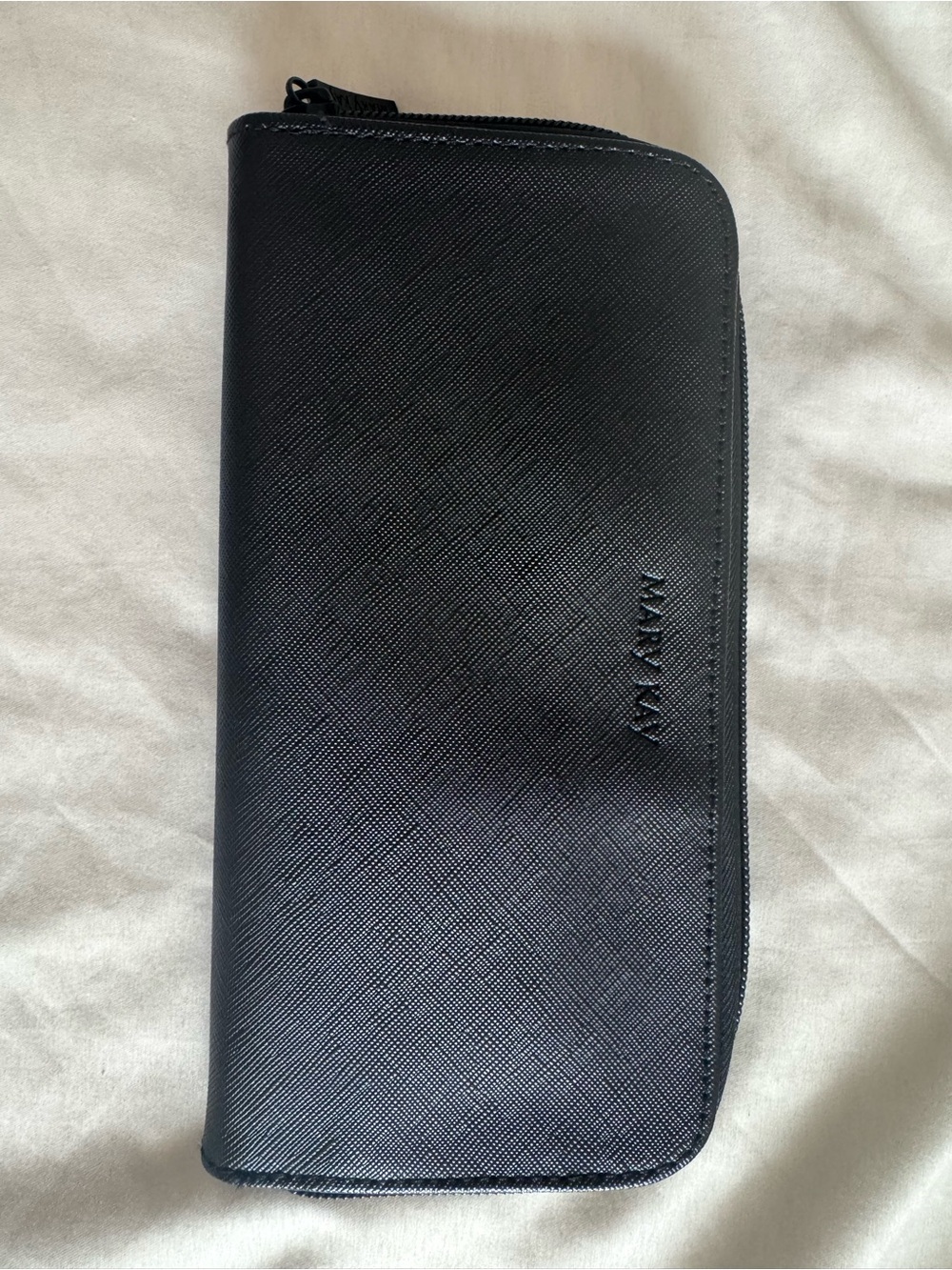 Mary Kay Black Travel Cosmetic Zip Pouch